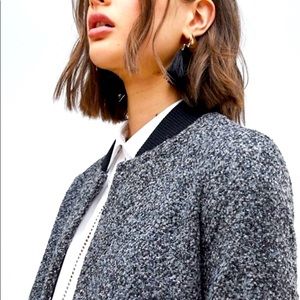 Vero Moda longline wool coat with rib trims